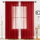 thumbnail image 1 of Cortina SpaceDresser Sheer Voile 132 x 137 cm, color rojo navideño, 1 of 8