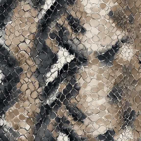 Peel and Stick Wallpaper Abstract Snake Skin Black Beige White Texture Wall Mural 17.7in x 9.8ft Self Adhesive Removable Wall Paper Renter Friendly Wallpaper for Bedroom Nursery Living Room