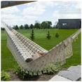 thumbnail image 3 of Vivere Authentic Brazilian Double Cotton Hammock, Outdoor Hanging Daybed, Honey Island, 3 of 5
