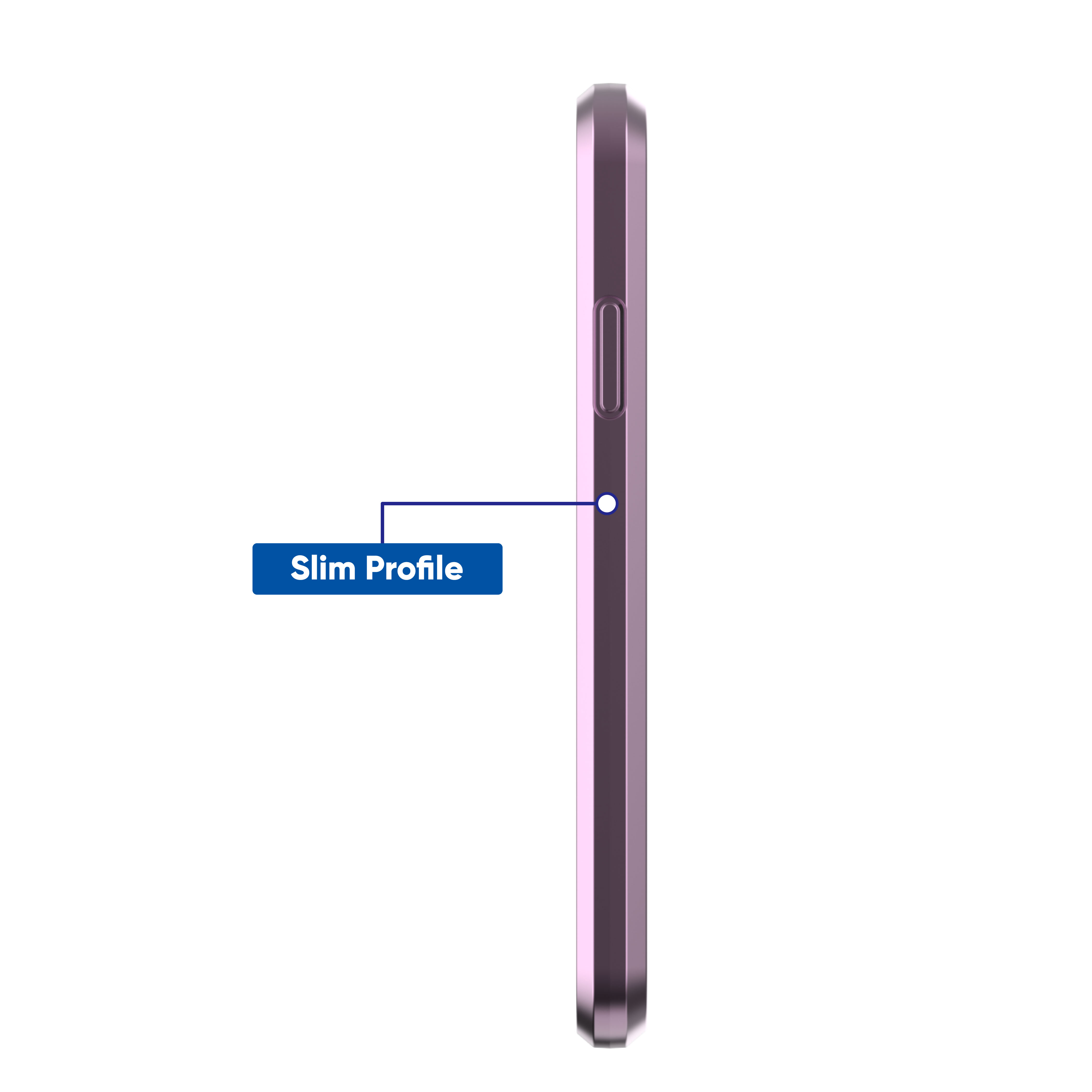 onn. Phone Case for iPhone 6 Plus / iPhone 6s Plus / iPhone 7 Plus / iPhone 8 Plus - Metallic Purple with Glitter