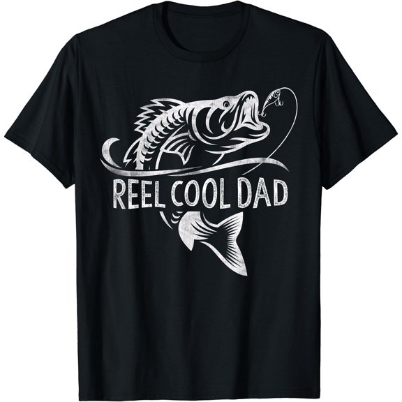 Reel Cool Dad Fishing Gifts Dad Father's Day T-Shirt