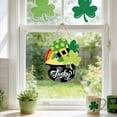 thumbnail image 5 of HOARBOEG St. Patrick's Day Door Hanger, Rainbow Shamrock Wooden Welcome Sign for Front Door, Farmhouse Home Decor - 11.81x11.81in, 5 of 5
