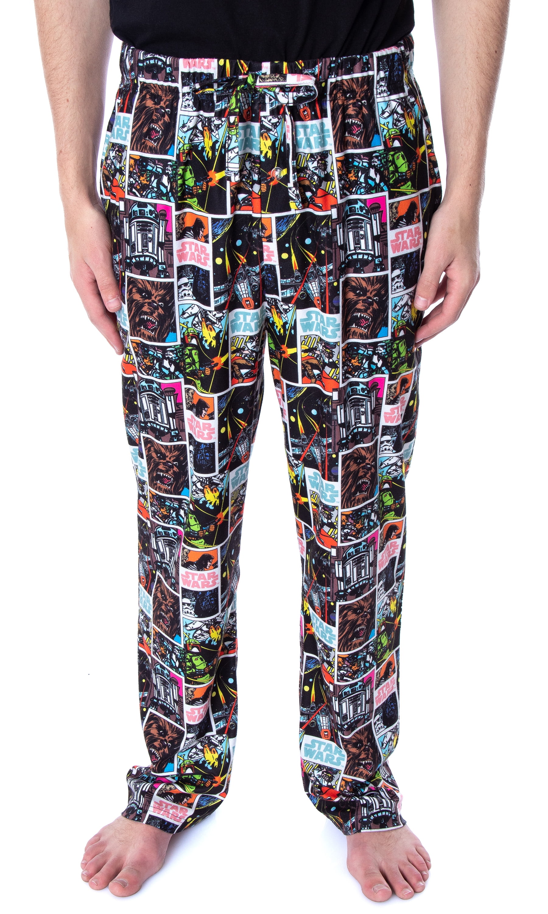 Star Wars Men's Comic Book Allover Pattern Sleep Lounge Pajama Pants
