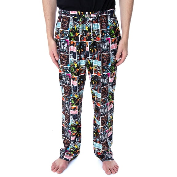 Star Wars Men's Comic Book Allover Pattern Sleep Lounge Pajama Pants