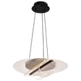 thumbnail image 4 of Nuvo Lighting Geneva 18 Inch LED Pendant Matte Black Silk Screened Acrylic Lens - Matte Black, 4 of 5