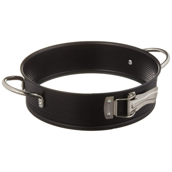 Zenker 9-Inch Handle-It Springform Pan with Glass Bottom, Gray