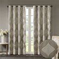 thumbnail image 3 of SunSmart Bentley Polyester Knitted Coated Total Blackout Window Panel in Beige, 3 of 15