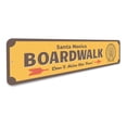 thumbnail image 3 of Boardwalk, Don't Miss The Fun, Boardwalk Arrow Sign, Seaside Boardwalk, Seaside Park Aluminum Sign - 4x18 inches, 3 of 4