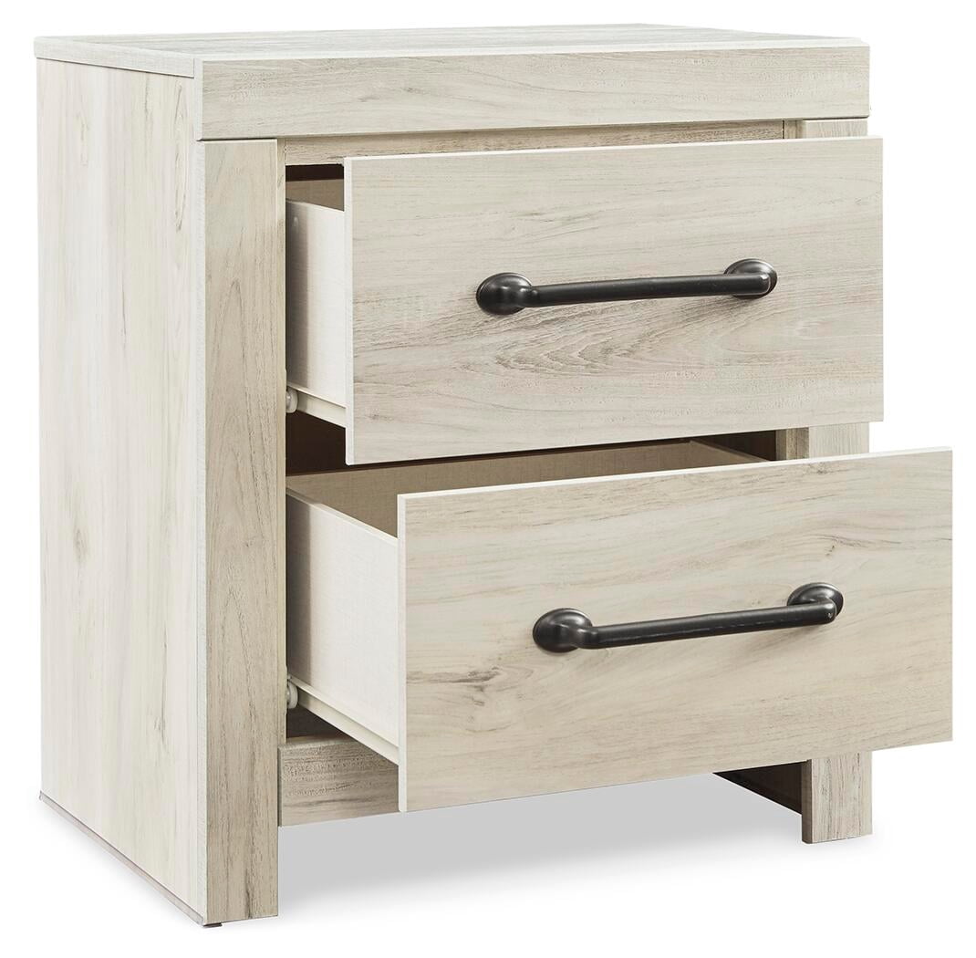 Signature Design by Ashley Casual Cambeck 2 Drawer Nightstand, Whitewash