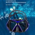 thumbnail image 1 of Máscaras de buceo Tubo de respiración de esnórquel Conjunto de gafas antivaho para adultos (Azul), 1 of 5