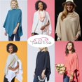 thumbnail image 3 of Design Imports Tickled Pink Solid Cotton Poncho, Teal, 3 of 4