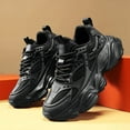 thumbnail image 6 of [Black Sneakers] Breathable Men's Black Athletic Sneakers | Lace-Up Design, Durable MD Sole for Running, Hiking & Casual Wear, 6 of 9