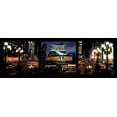 thumbnail image 2 of Setboun, Michel 14x7 White Modern Wood Framed Museum Art Print Titled - Manhattan Nights, 2 of 4