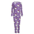 thumbnail image 6 of Hello Kitty Women's Pajama Sets Long Sleeve Pajamas Top And Pants Sleepwear Nightwear Soft Pjs Lounge Sets, 6 of 8