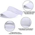 thumbnail image 1 of Gorra blanca ajustable con visera para el sol, visera de Golf Unisex, gorra con protección solar para tenis, gorra deportiva para mujer, ciclismo, pesca, correr y hombre, 1 of 5