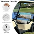 thumbnail image 5 of Pzuqiu Starfish Shell Golf Cart Seat Covers 2 Piece Golf Cart Seat Towel Blanket Fits All EZGO Club Car and More Golf Carts Breathable Non-Slip Keeps Seats Clean and Comfortable, 5 of 7