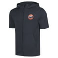 thumbnail image 2 of Men's Levelwear Navy Houston Astros Recruit Short Sleeve Full-Zip Hoodie, 2 of 3