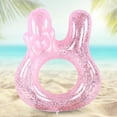 thumbnail image 4 of Anillo De Natación De Conejo Rosa, PVC No Tóxico, Purpurina, 60 Cm 70 Cm, Seguro, Cómodo, Llamativo, Acuáticas De Verano, Anillo De Natación Para Niños Para, 4 of 7