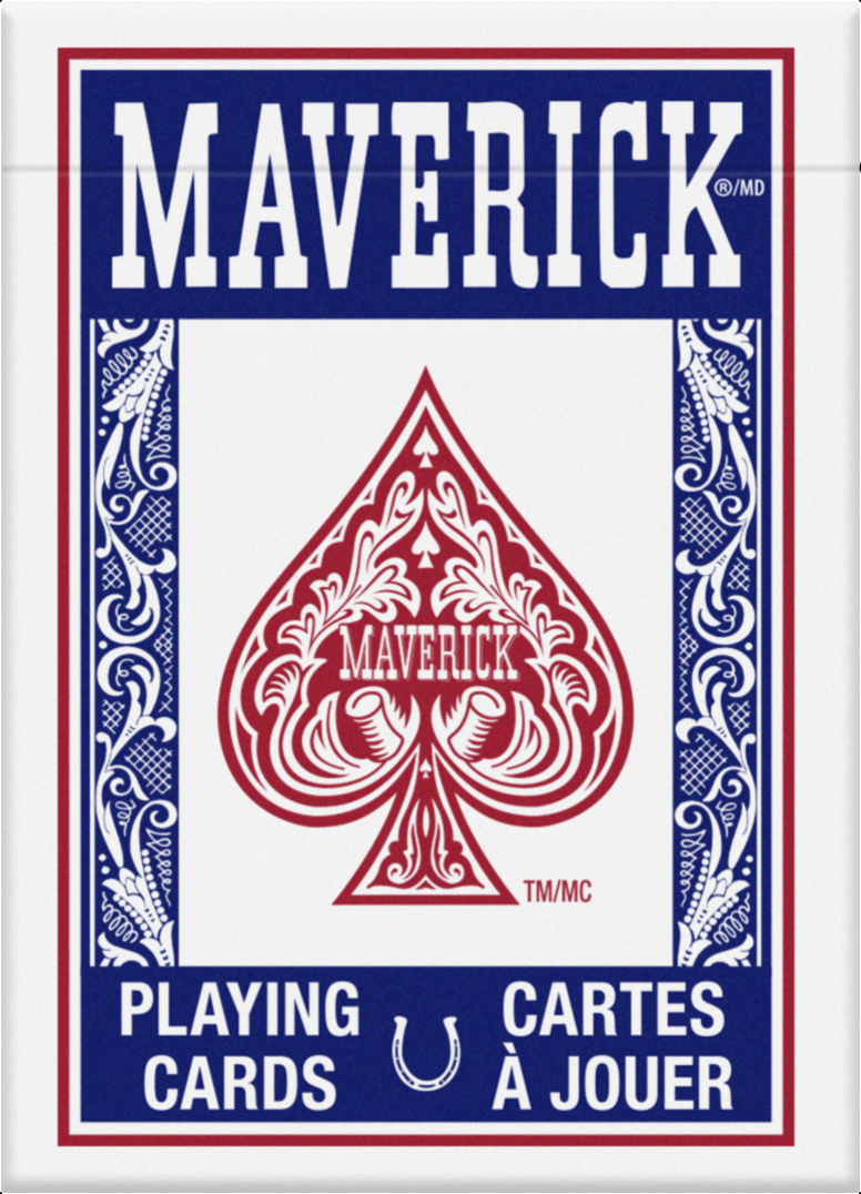 Maverick Poker Size Playing Cards,1 Count ( Colors May Vary )