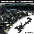 thumbnail image 2 of Vehicle Heater Manifold Tube Coolant Flange LR018273 for Land Rover for Range Rover 2010-2017 Plastic Black, 2 of 7