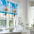 thumbnail image 2 of LALILO Kitchen Curtains and Valances Set of 3 36" Straw Window Treatment Tiers for Window Decor, 2 of 5