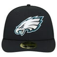 thumbnail image 2 of Men's New Era Black Philadelphia Eagles Omaha Low Profile 59FIFTY Fitted Hat, 2 of 6