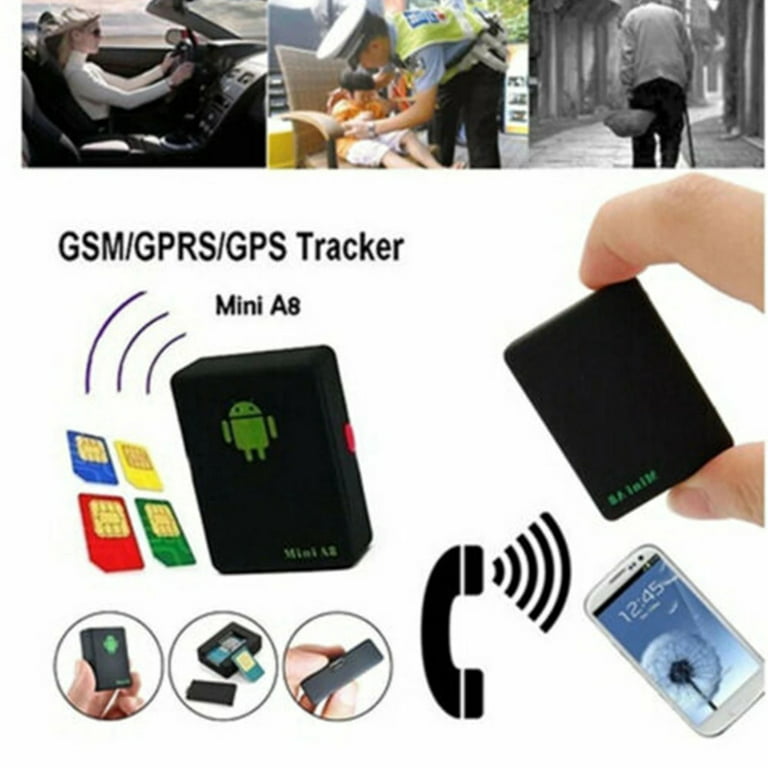 Mini A8 GPS Tracker Locator Car Kid Global Tracking Device Outdoor Sim Slot Stable Standby - Walmart.com