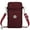 Wine Red, variant on Women Crossbody Phone Bag Small Shoulder Bag Cell Phone Wallet Purses Compatible with Smartphones up to 7.2 inch
