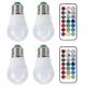 thumbnail image 2 of Bombilla LED RGB de 45 W, colorida, con control remoto intercambiable, para dormitorio, escalera, bar, 85 V-265 V (RGB, blanco cálido, 3000 K, casquillo E27), 2 of 14