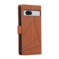 thumbnail image 4 of Nalacover Case for Google Pixel 7A - Card Holder PU Leather Wallet Cover with Magnetic Clasp Stand Hand Strap, Soft TPU Inner Shockproof Anti-Scratches Case for Google Pixel 7A, Brown, 4 of 10