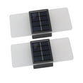 thumbnail image 2 of Aplique solar de pared, luz blanca cálida, alto brillo, protección del medio ambiente para vallas de paredes de patio, 2 of 8