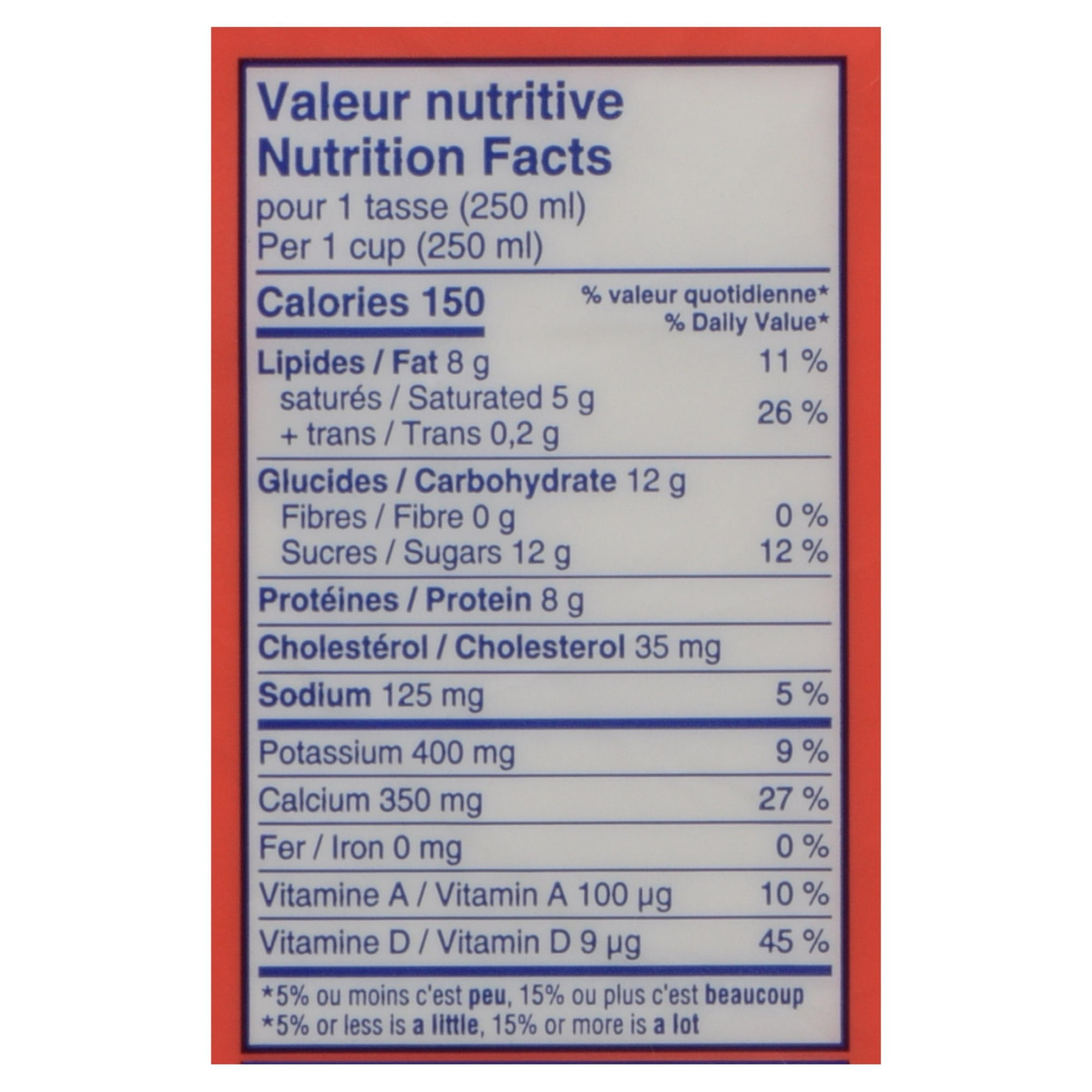 4L Lait nordique 3.25% Nutrinor 4L Lait entier