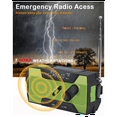 thumbnail image 4 of Emergency Weather Radio Hand Crank Portable Solar Charging with AM/FM/ LED Flashlight SOS Alert 2000mah, 4 of 9