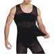 thumbnail image 2 of Camiseta de compresión para hombre, chaleco moldeador de cuerpo adelgazante, camiseta interior sin mangas, camiseta sin mangas, ropa moldeadora de Control de barriga Pompotops qyievc2400, 2 of 6