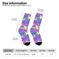 thumbnail image 2 of Honeii Disco Roller Skates Print Adult Socks,Crew Socks,Casual Calf Socks,Daily Wear Socks for Men & Women, Perfect for Sports, Casual and Everyday Use, 2 of 6
