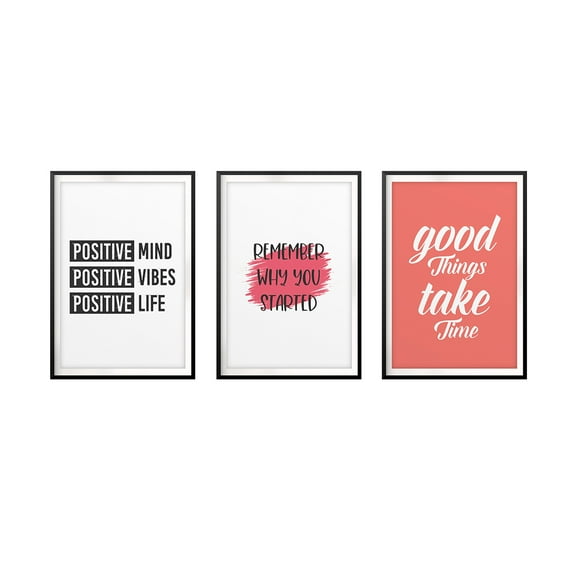 Designs ByLITA Motivational Reminder's 11 x 14" Wall Art UNFRAMED Print (3 Pack)