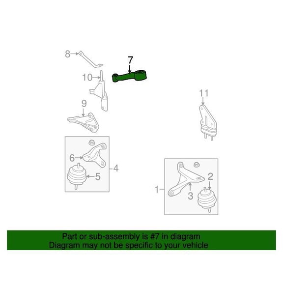 GM 20760910 Strut Asm-Eng Mt
