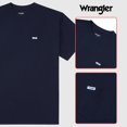 thumbnail image 2 of Wrangler Big and Tall T-Shirts for Men, 2 Pack Cotton Tee Chest Pocket - Navy/Carbon Heather 3XLT, 2 of 3