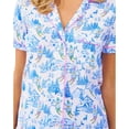 thumbnail image 3 of Women's Y2k Monkey Print Pajamas Preppy 2 Piece Button Front Sleep Pjs Shirts and Boxer Shorts Outfit Lounge Sets, 3 of 10