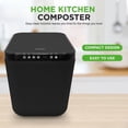 thumbnail image 4 of Nutrichef 3L Electric Kitchen Composter - Composts Organic Material & Food Scraps  Countertop Automatic Compost Bin  Dry, Crush, & Cooling Functions  Perfect for Kitchens & Apartments  Grey, 4 of 6