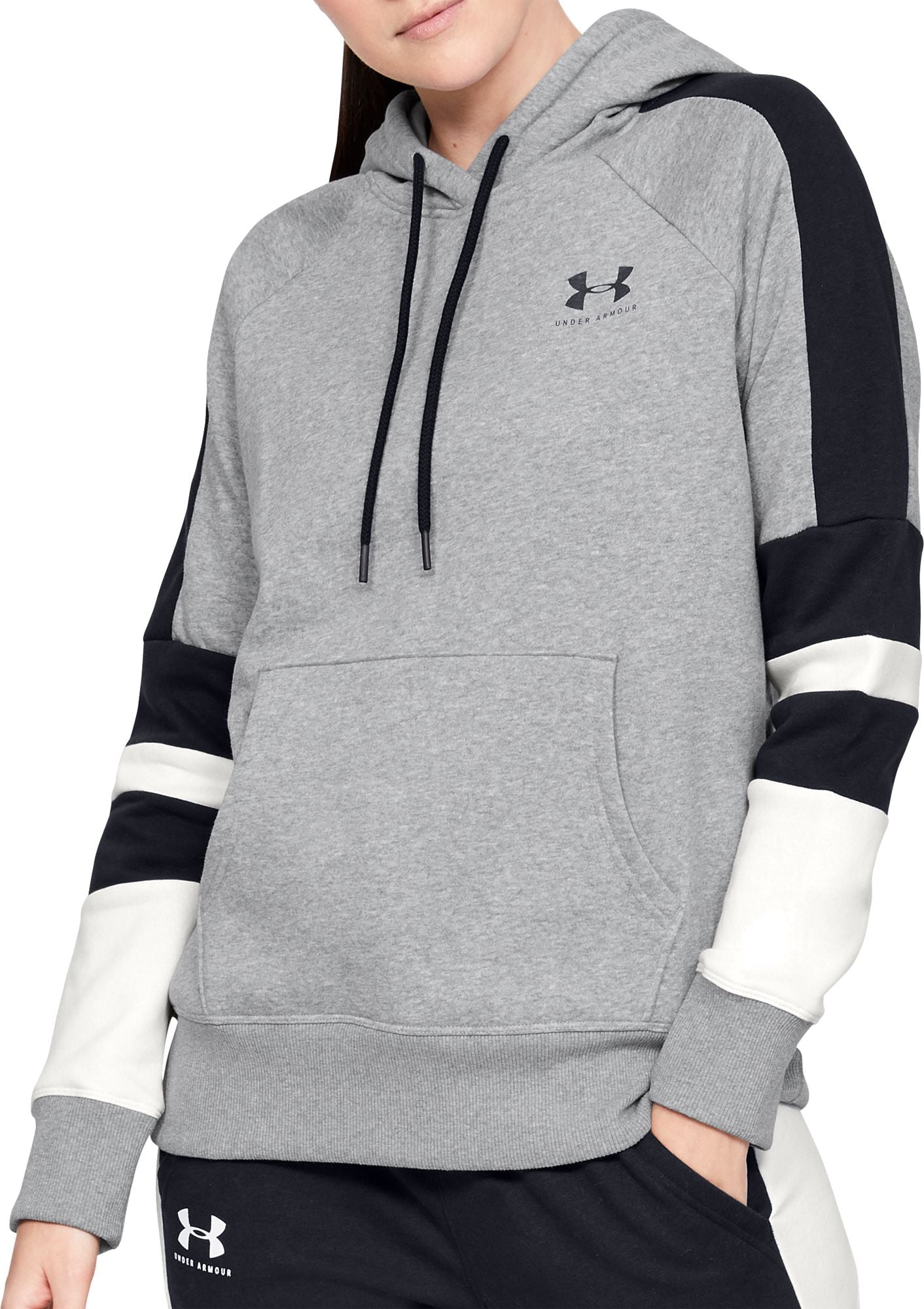 under armour women's cotton rival fleece logo hoodie