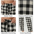thumbnail image 6 of YUSHOW Women Fleece Pajama Pants Buffalo Plaid Pjs Bottoms Soft Comfy Sleep Lounge Pj Pants S, 6 of 8