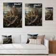 thumbnail image 4 of Designart "Fortress of Enchantment I" Castles Print on Natural Pine Wood, 4 of 5