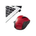 thumbnail image 2 of Silent Ergonomic Wireless Blue LED Mouse - Red, 2 of 8