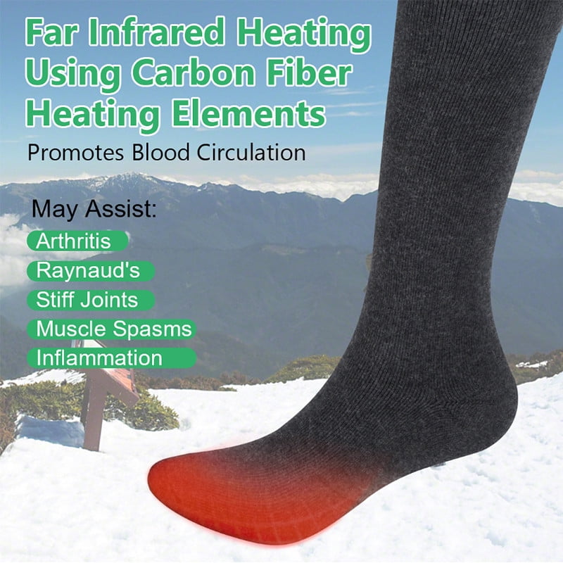 unbrabd Electric Heated Socks Battery Powered Men Women Winter