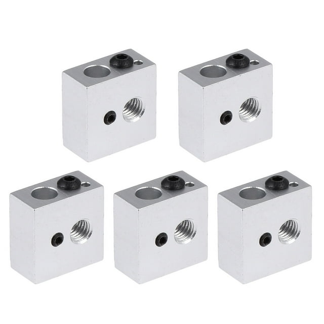 CIMAXIC 5 Pieces Heater Block Compatible for Makerbot MK7 MK8 3D Printer Heating Block,0.79"X0.39"X0.39"