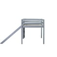 thumbnail image 6 of Miniyam Wood Twin Size Loft Bed with Slide, Ladder, Guardrails for Kids, Gray, 6 of 8