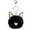 Black#151, variant on Momihoom Cute Cat Ears Keychain Pendant Women Key Ring Holder Pompoms Key Chains Thick Key Ring