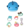 thumbnail image 2 of Juego De Juguetes Para La Dentición Del Bebé, Práctica Sensorial, 6 Uds., Juguete Mordedor Infantil De Tamaño Seguro, Masaje De Goma, Hirvible, Flexible Para Mayores De 0 Años ANGGREK Baby Chewing Toy, 2 of 8