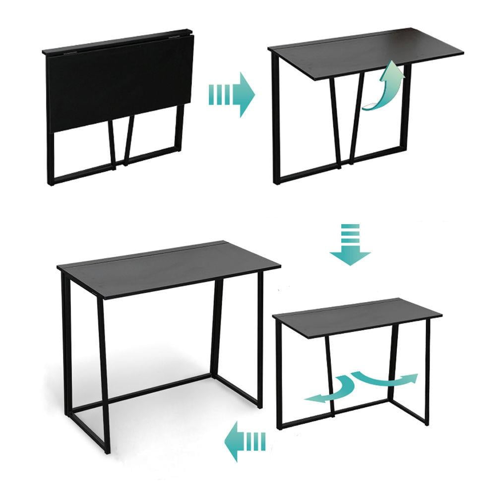 Ktaxon Folding Laptop Computer Desk Wood Study Writing Table Home Office Furniture